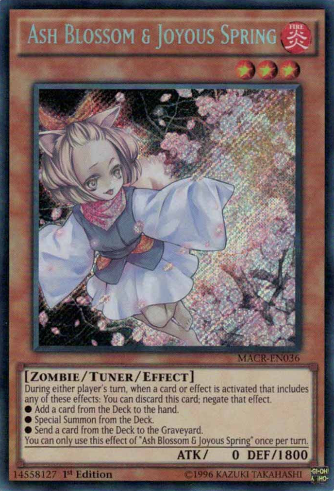 Ash Blossom & Joyous Spring [MACR-EN036] Secret Rare | Arkham Games and Comics