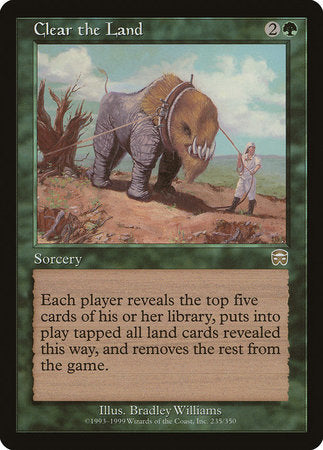 Clear the Land [Mercadian Masques] | Arkham Games and Comics