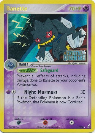Banette (1/100) (Stamped) [EX: Crystal Guardians] | Arkham Games and Comics