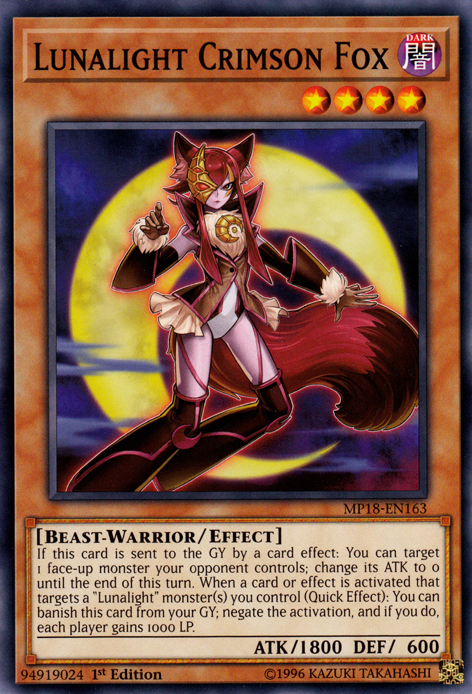 Lunalight Crimson Fox [MP18-EN163] Common | Arkham Games and Comics