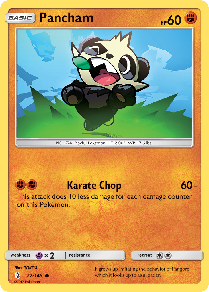 Pancham (72/145) [Sun & Moon: Guardians Rising] | Arkham Games and Comics