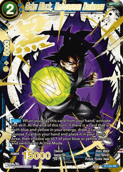 Goku Black, Unforeseen Darkness (Alternate Art) (P-124) [Special Anniversary Set 2021] | Arkham Games and Comics