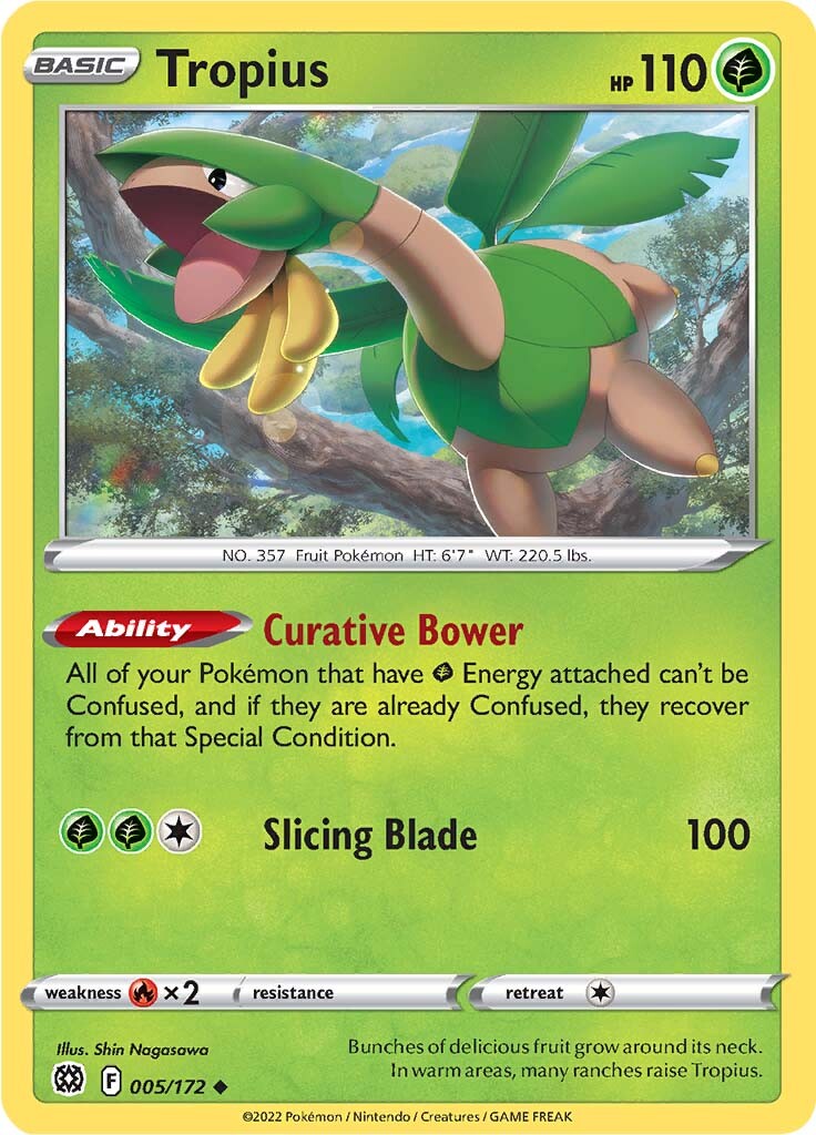 Tropius (005/172) [Sword & Shield: Brilliant Stars] | Arkham Games and Comics