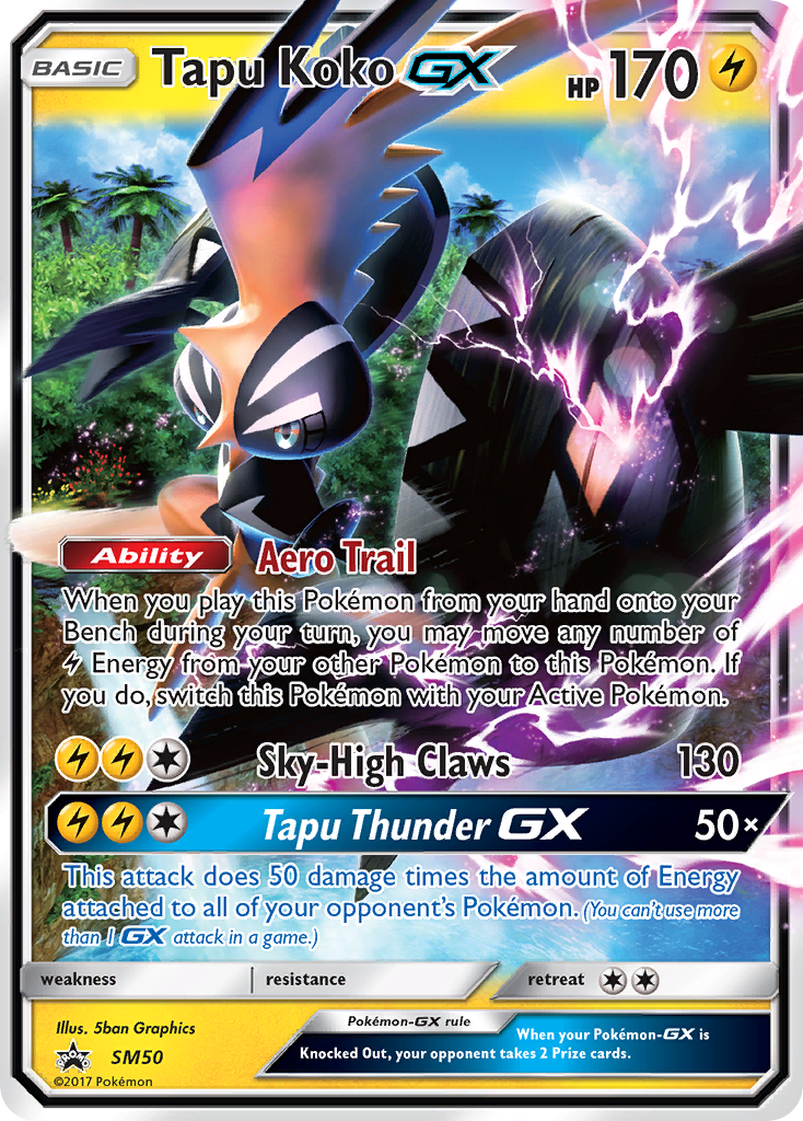 Tapu Koko GX (SM50) [Sun & Moon: Black Star Promos] | Arkham Games and Comics