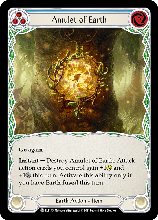 Amulet of Earth [ELE143] (Tales of Aria)  1st Edition Rainbow Foil | Arkham Games and Comics