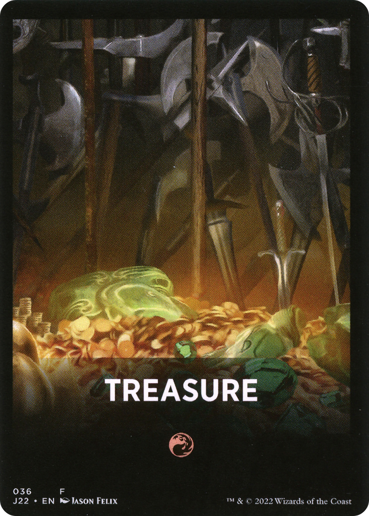 Treasure Theme Card [Jumpstart 2022 Front Cards] | Arkham Games and Comics