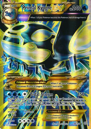 Primal Kyogre EX (96/98) (Jumbo Card) [XY: Ancient Origins] | Arkham Games and Comics