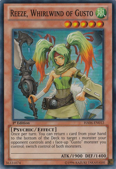 Reeze, Whirlwind of Gusto [HA06-EN012] Super Rare | Arkham Games and Comics