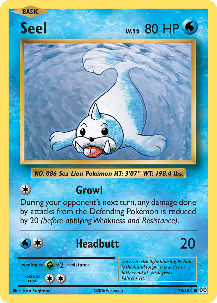 Seel (28/108) [XY: Evolutions] | Arkham Games and Comics