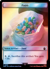 Dalek // Food (0057) Double-Sided Token (Surge Foil) [Doctor Who Tokens] | Arkham Games and Comics