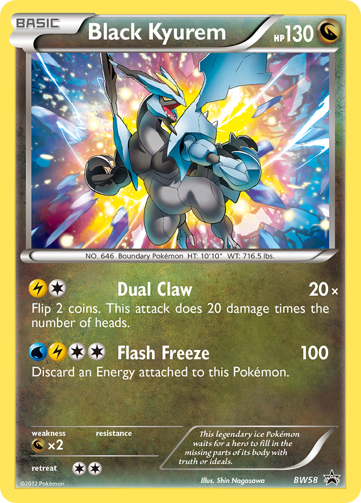 Black Kyurem (BW58) [Black & White: Black Star Promos] | Arkham Games and Comics