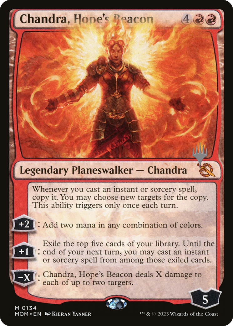 Chandra, Hope's Beacon (Promo Pack) [March of the Machine Promos] | Arkham Games and Comics