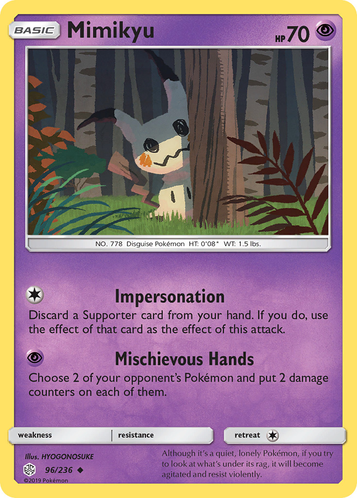 Mimikyu (96/236) [Sun & Moon: Cosmic Eclipse] | Arkham Games and Comics