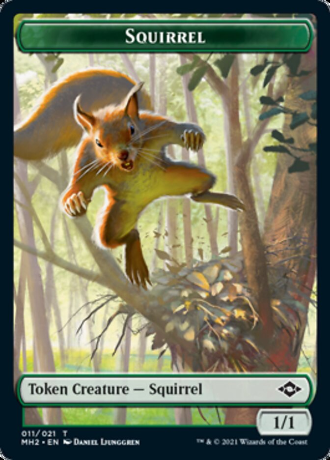 Phyrexian Germ Token // Squirrel Token [Modern Horizons 2 Tokens] | Arkham Games and Comics