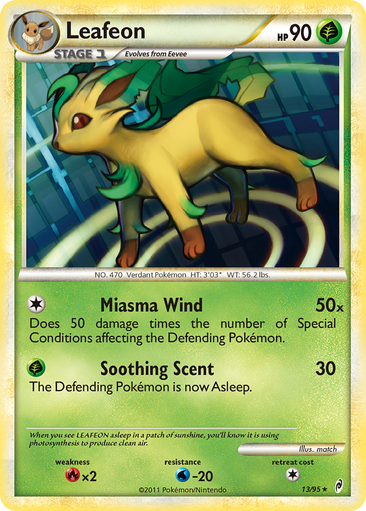 Leafeon (13/95) [HeartGold & SoulSilver: Call of Legends] | Arkham Games and Comics