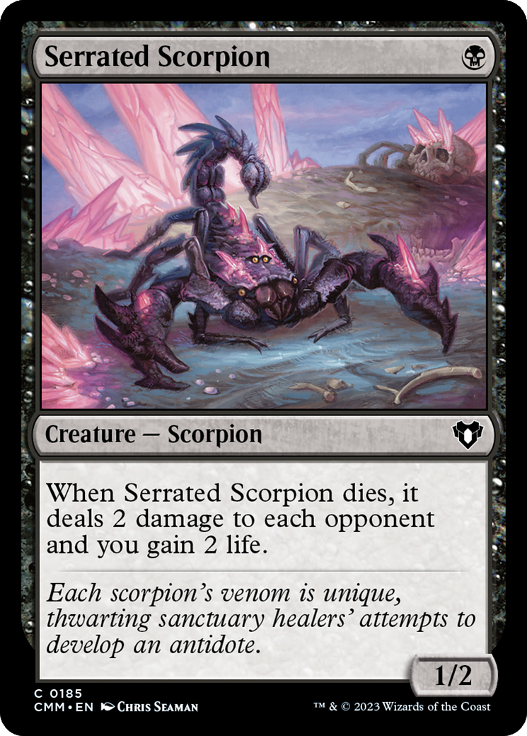 Serrated Scorpion [Commander Masters] | Arkham Games and Comics