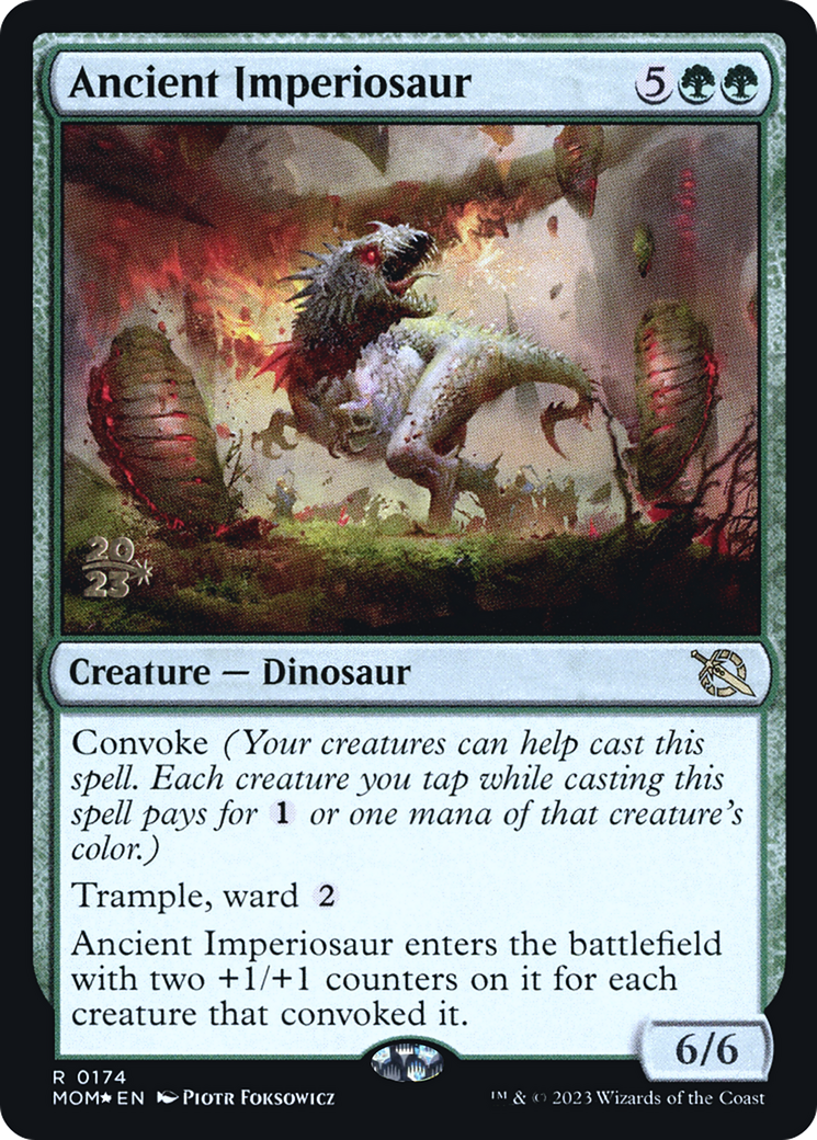 Ancient Imperiosaur [March of the Machine Prerelease Promos] | Arkham Games and Comics