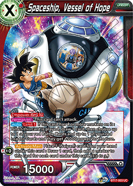 Spaceship, Vessel of Hope (BT17-003) [Ultimate Squad] | Arkham Games and Comics