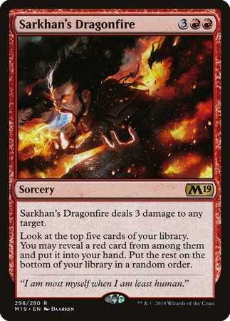 Sarkhan's Dragonfire [Core Set 2019] | Arkham Games and Comics