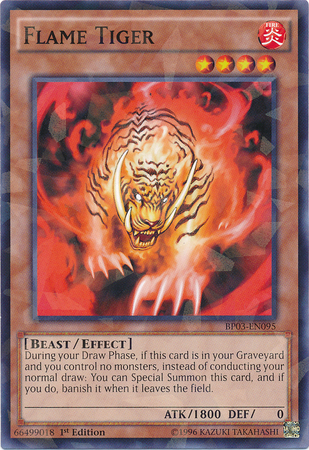 Flame Tiger [BP03-EN095] Shatterfoil Rare | Arkham Games and Comics