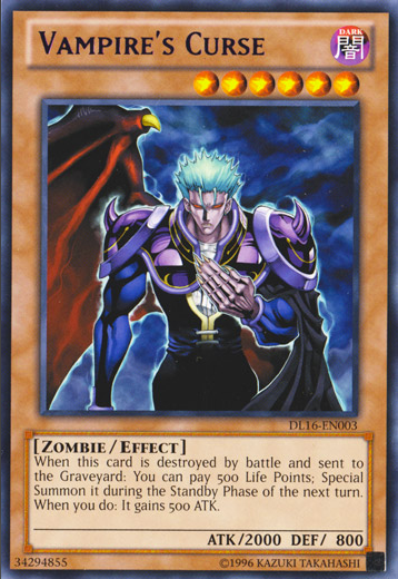 Vampire's Curse (Purple) [DL16-EN003] Rare | Arkham Games and Comics