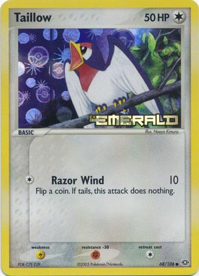 Taillow (68/106) (Stamped) [EX: Emerald] | Arkham Games and Comics