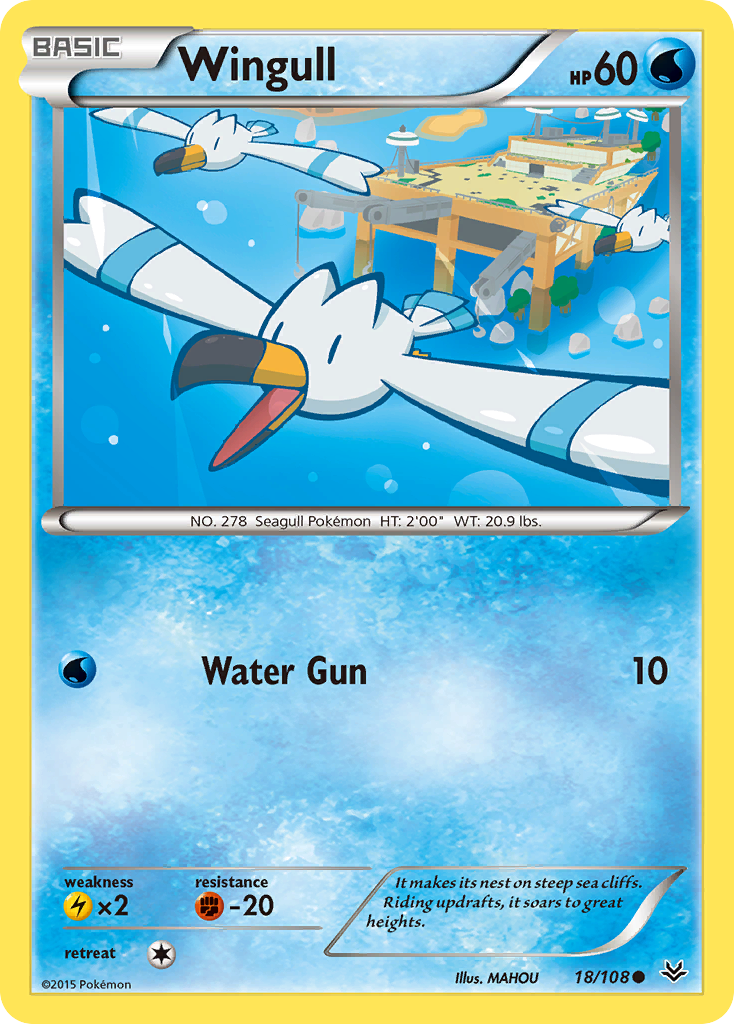 Wingull (18/108) [XY: Roaring Skies] | Arkham Games and Comics