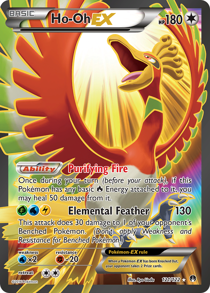 Ho-Oh EX (121/122) [XY: BREAKpoint] | Arkham Games and Comics