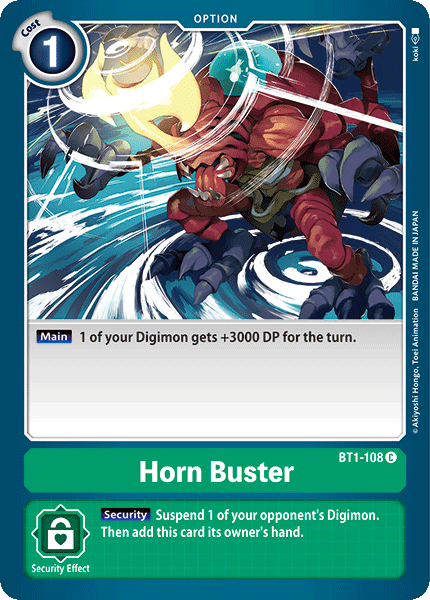 Horn Buster [BT1-108] [Release Special Booster Ver.1.0] | Arkham Games and Comics