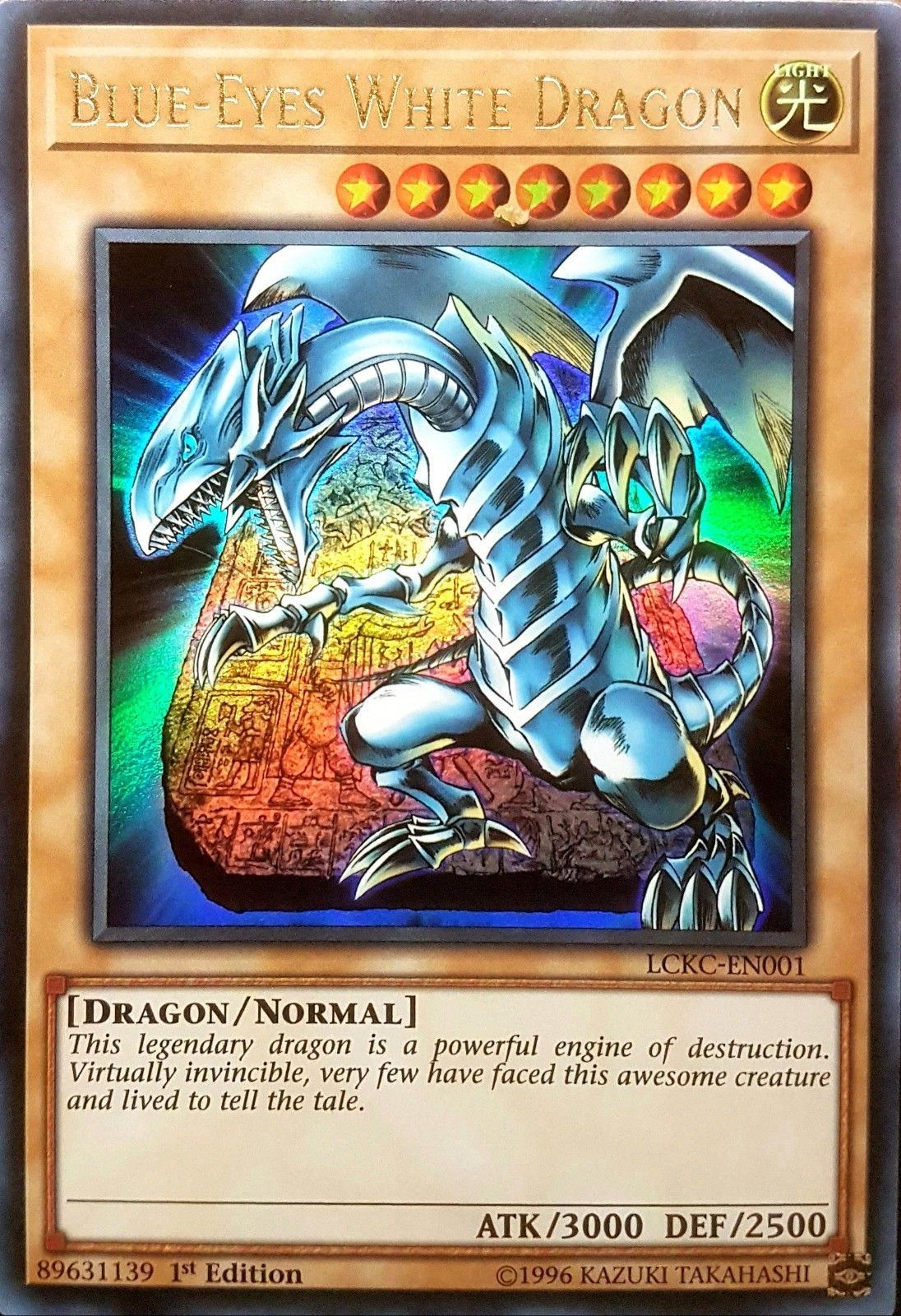 Blue-Eyes White Dragon (Version 4) [LCKC-EN001] Ultra Rare | Arkham Games and Comics