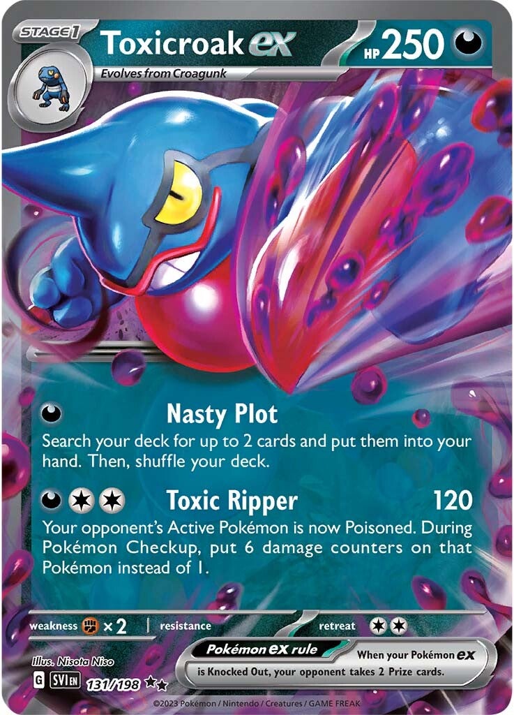 Toxicroak ex (131/198) [Scarlet & Violet: Base Set] | Arkham Games and Comics