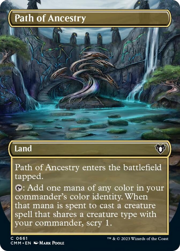 Path of Ancestry (Borderless Alternate Art) [Commander Masters] | Arkham Games and Comics