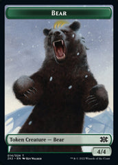 Bear // Phyrexian Golem Double-sided Token [Double Masters 2022 Tokens] | Arkham Games and Comics