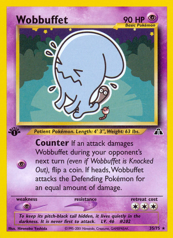 Wobbuffet (35/75) [Neo Discovery 1st Edition] | Arkham Games and Comics