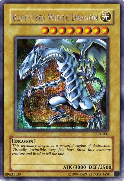 Blue-Eyes White Dragon (Power of Chaos: Kaiba the Revenge) [PCK-001] Secret Rare | Arkham Games and Comics