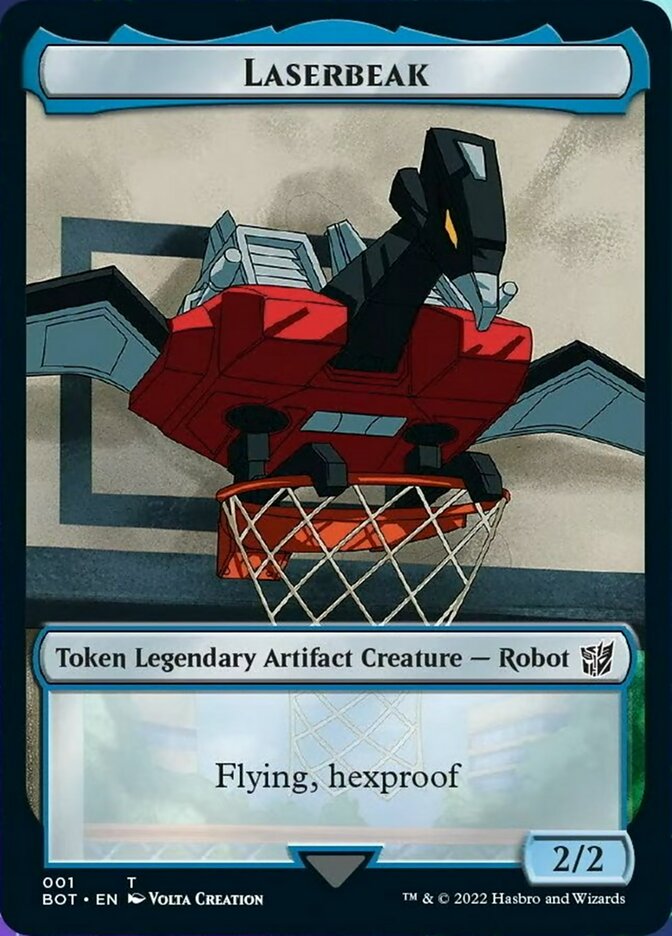 Powerstone // Laserbeak Double-Sided Token [The Brothers' War Tokens] | Arkham Games and Comics