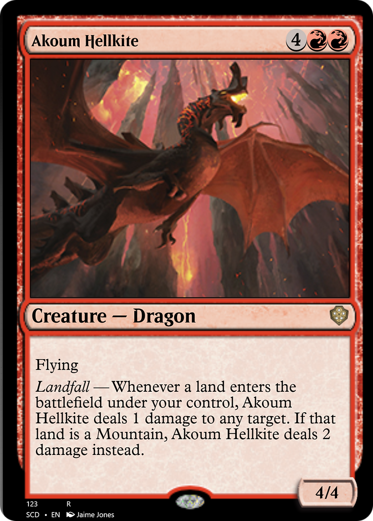 Akoum Hellkite [Starter Commander Decks] | Arkham Games and Comics