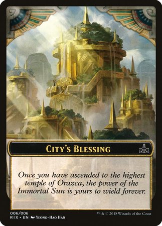 City's Blessing Token (006) [Rivals of Ixalan Tokens] | Arkham Games and Comics