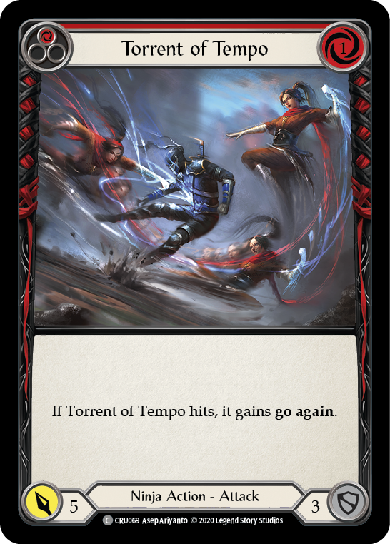 Torrent of Tempo (Red) [CRU069] (Crucible of War)  1st Edition Normal | Arkham Games and Comics