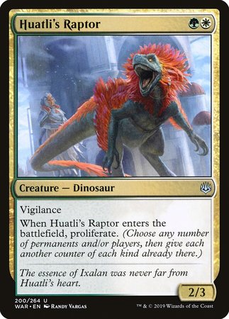 Huatli's Raptor [War of the Spark] | Arkham Games and Comics