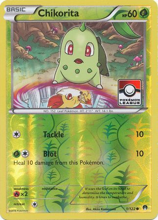 Chikorita (1/122) (League Promo) [XY: BREAKpoint] | Arkham Games and Comics