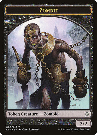 Zombie Token [Khans of Tarkir Tokens] | Arkham Games and Comics