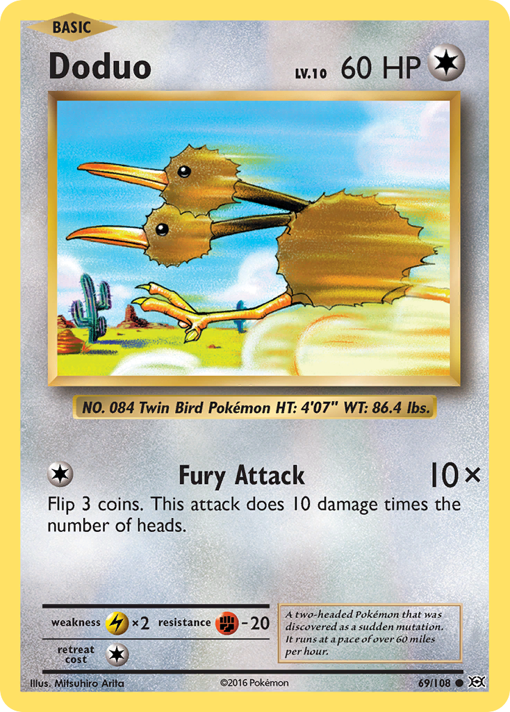 Doduo (69/108) [XY: Evolutions] | Arkham Games and Comics
