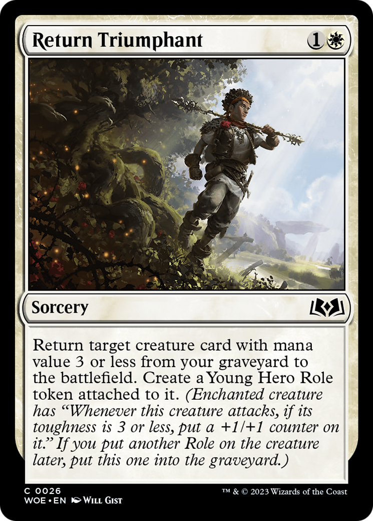 Return Triumphant [Wilds of Eldraine] | Arkham Games and Comics