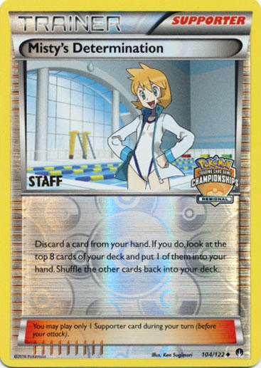 Misty's Determination (104/122) (Regional Championship Promo Staff) [XY: BREAKpoint] | Arkham Games and Comics