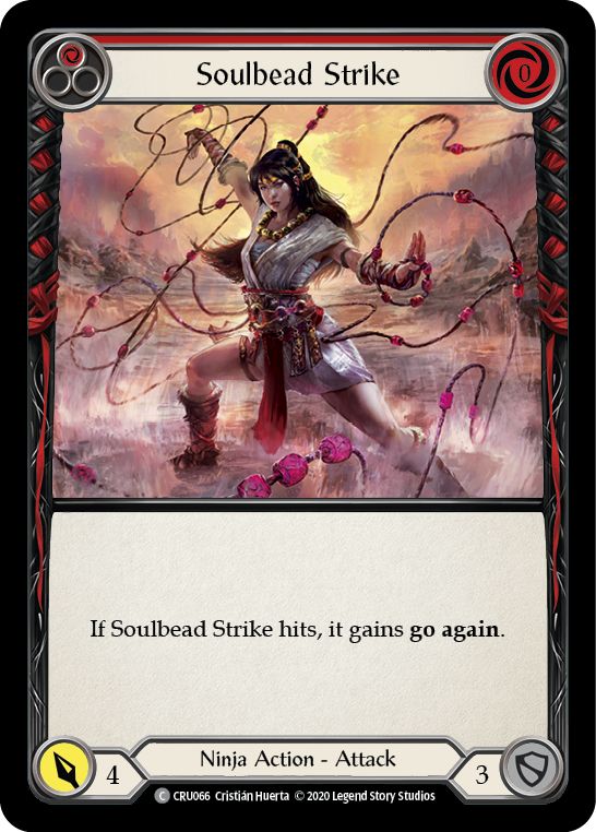 Soulbead Strike (Red) [CRU066] (Crucible of War)  1st Edition Rainbow Foil | Arkham Games and Comics