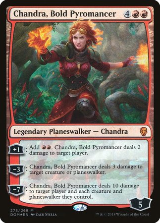 Chandra, Bold Pyromancer [Dominaria] | Arkham Games and Comics