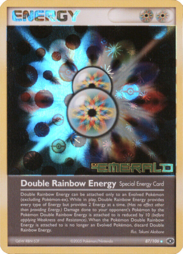 Double Rainbow Energy (87/106) (Stamped) [EX: Emerald] | Arkham Games and Comics