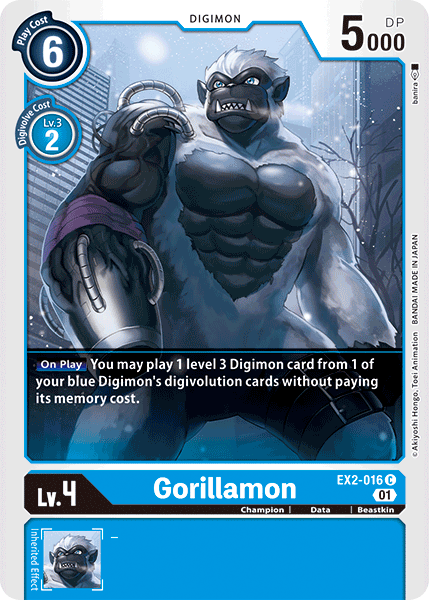 Gorillamon [EX2-016] [Digital Hazard] | Arkham Games and Comics