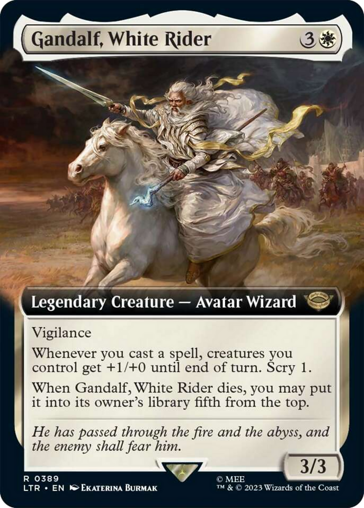 Gandalf, White Rider (Extended Art) [The Lord of the Rings: Tales of Middle-Earth] | Arkham Games and Comics